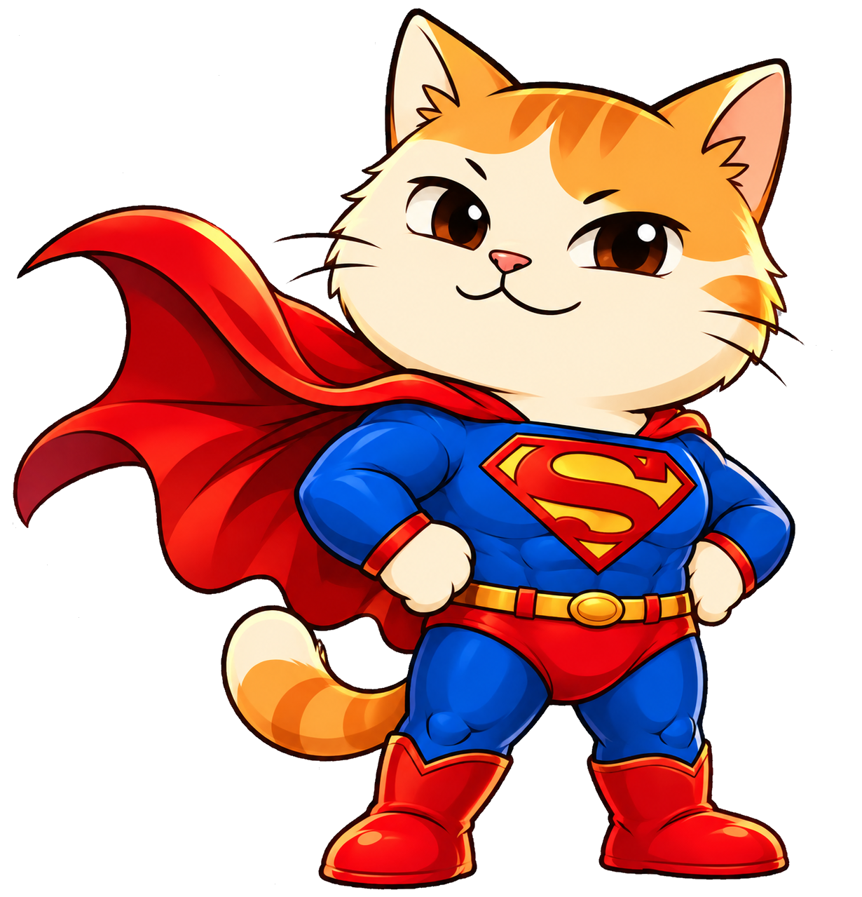 Cooper Supercat standing heroically